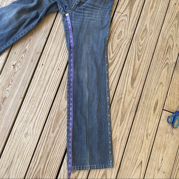 Vintage 70s jeans Wild Oats flare unisex 30 / 9 - Picture 8 of 14